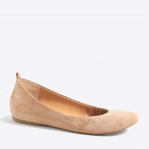 J Crew suede tan flats